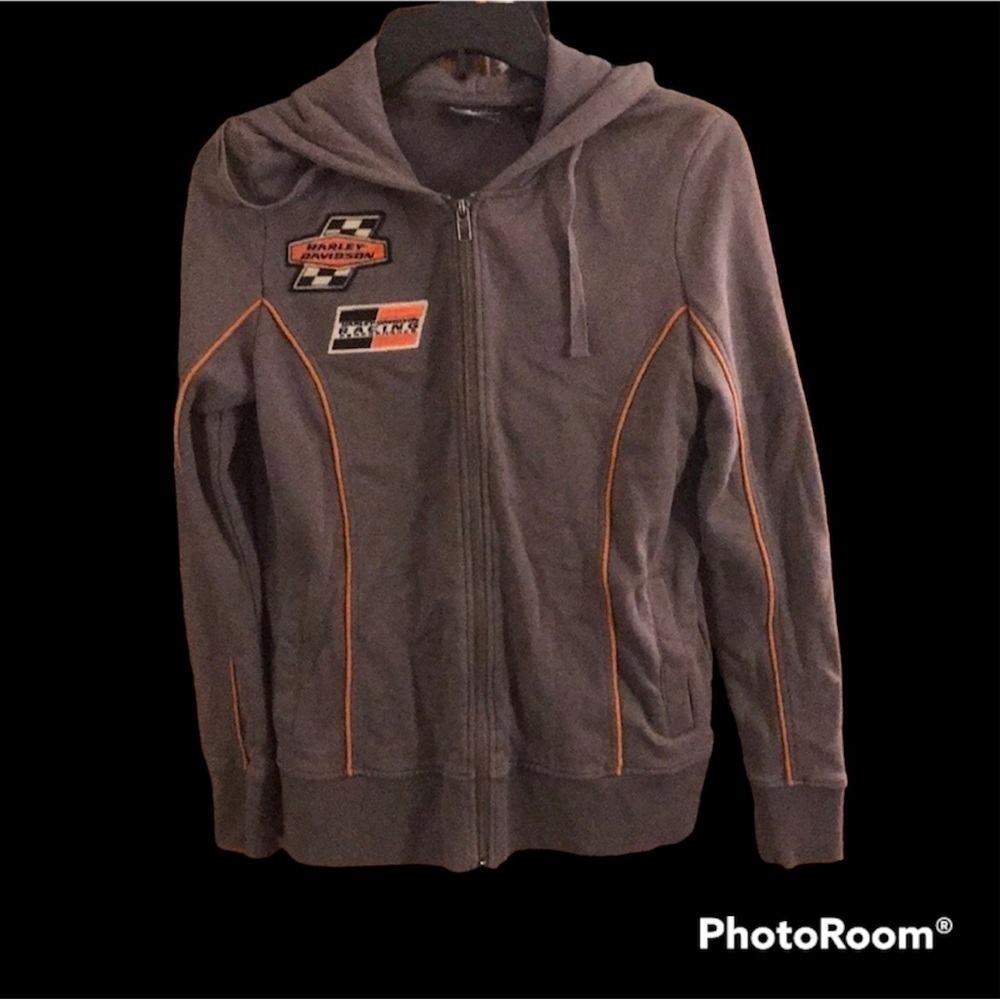 𝅺harley Davidson zip up sweatshirt